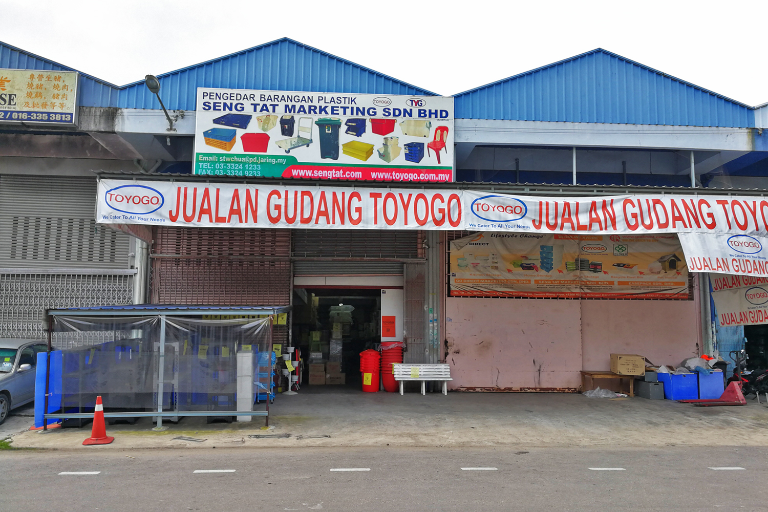 Gudang TOYOGO Klang - 22, Jalan Rebana, Off Jalan Seruling 59, Taman Klang Jaya, 41200 Klang, Selangor.