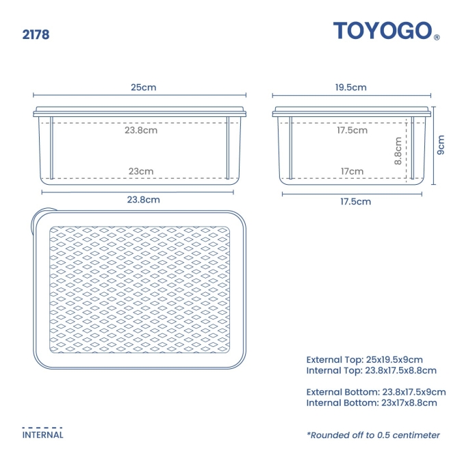 2L-11.5L Multi Food Storage Container (Code: 2177 2178 2179 2180 2181) 2L-11.5L Multi Food Storage Container (Code: 2177 2178 2179 2180 2181)
