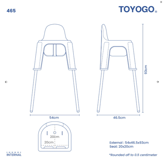 Baby Dining Chair code : 465