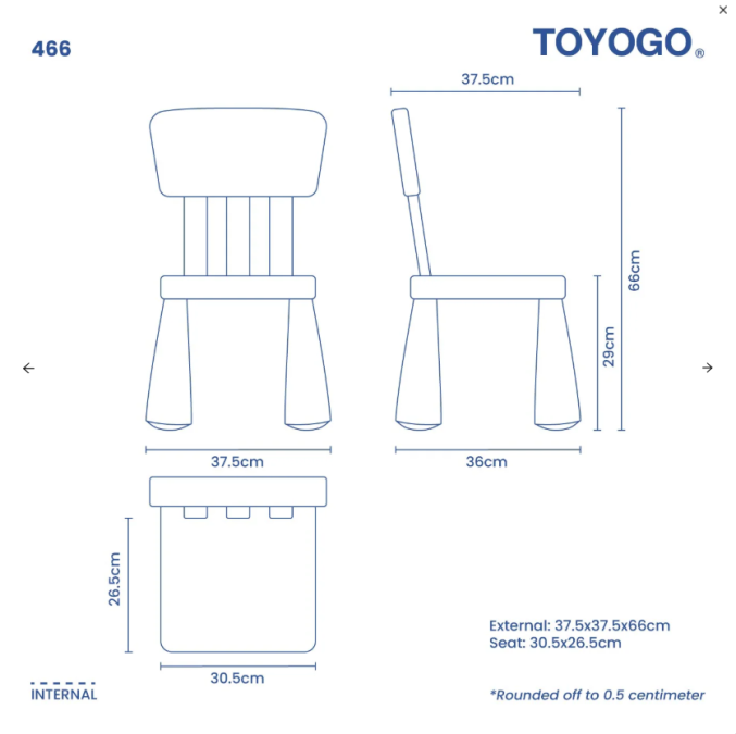 VIP Kids Chair, Code: 466