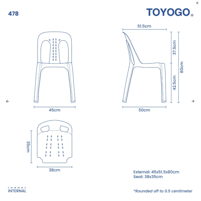 Plastic Chair Code: 478