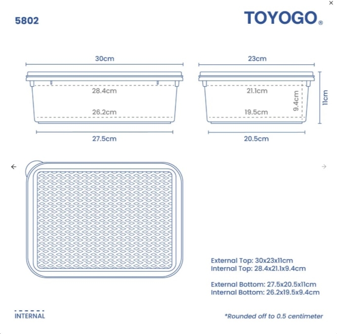 Food-Safe Storage Container (Code: 5802 6802 7802)