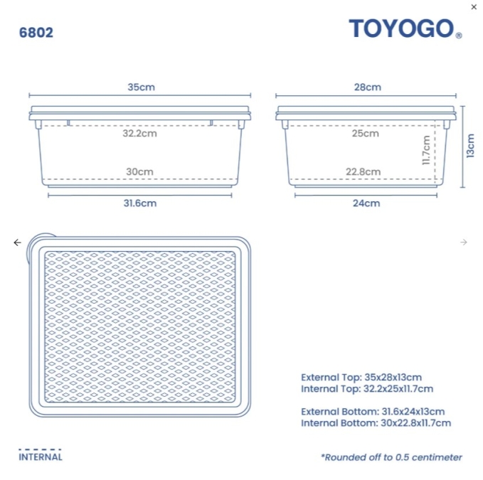 Food-Safe Storage Container (Code: 5802 6802 7802)