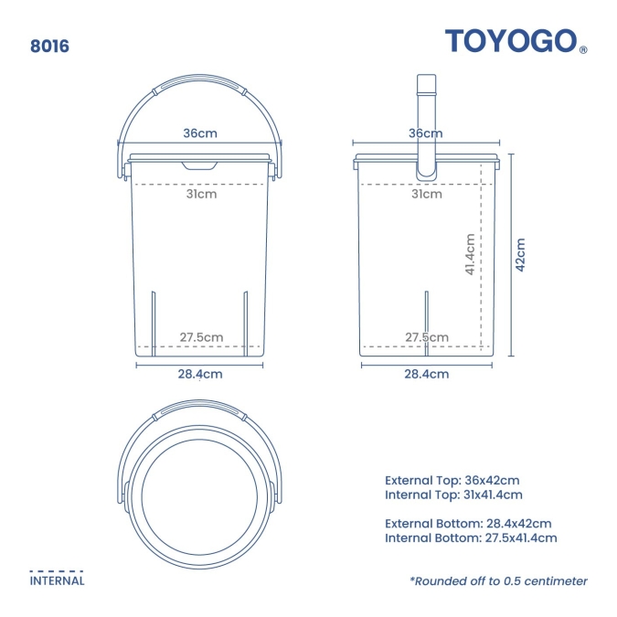 Handy Food Storage Container (Code: 8014 8015 8016 8017)