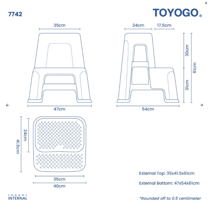 Plastic Ladder Chair, Code: 7742