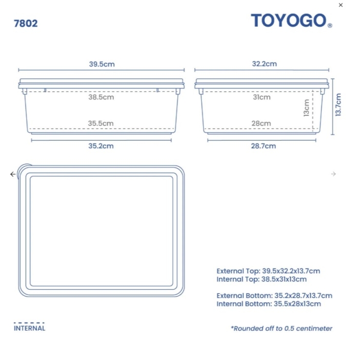 Food-Safe Storage Container (Code: 5802 6802 7802)