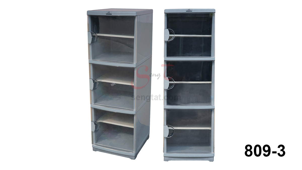 2T/3T/4T Storage Cabinet with Transparent Doors (Code: 809-2 809-3 809-4)