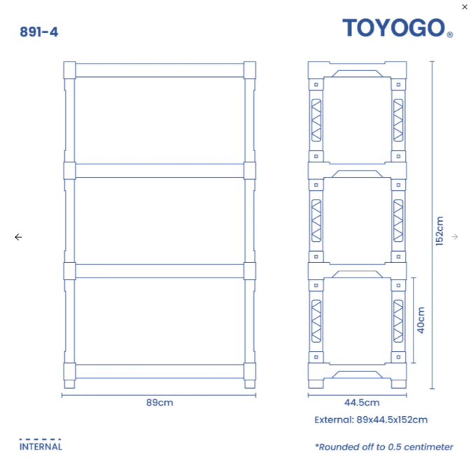 Plastic Shelf, Code: 891-4
