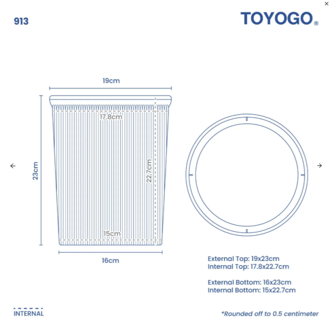 4.5L/8L/14L Clean Dustbin (Code: 913 914 915)