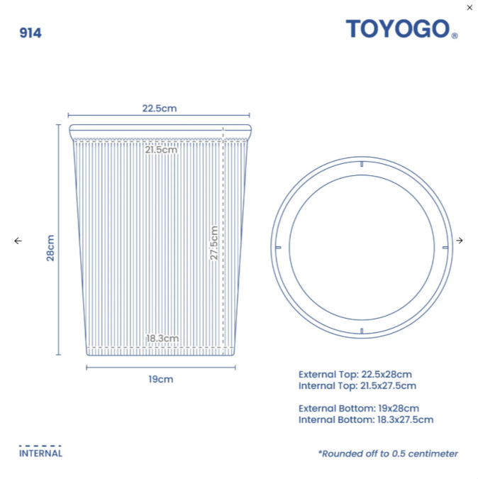 4.5L/8L/14L Clean Dustbin (Code: 913 914 915)
