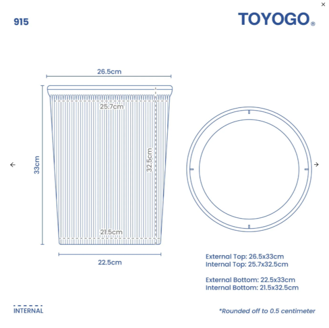 4.5L/8L/14L Clean Dustbin (Code: 913 914 915)