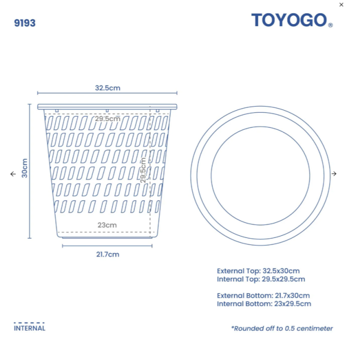 Wastepaper Basket (Code: 9193)