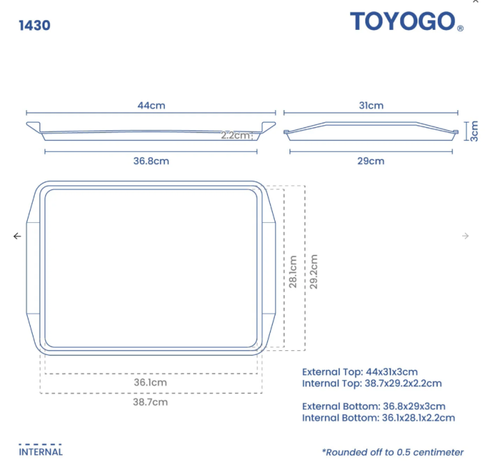 Food Serving Tray, Code: 1430 Food Serving Tray, Code: 1430