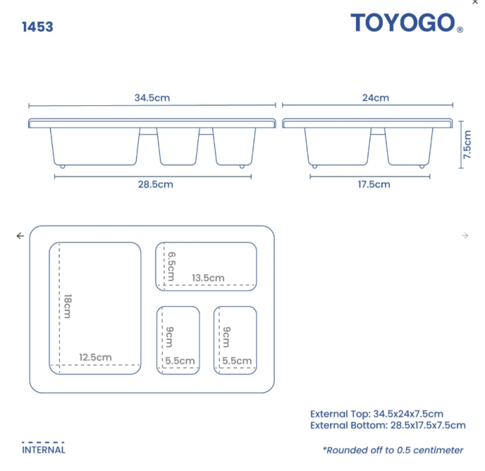 Food Serving Tray, Code: 1453 Food Serving Tray, Code: 1453