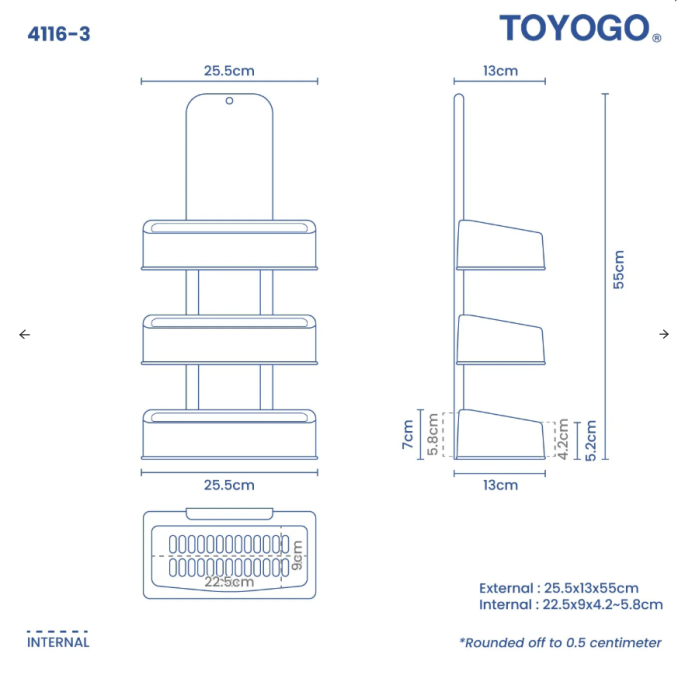 3T Hanging Rack, Code: 4116-3