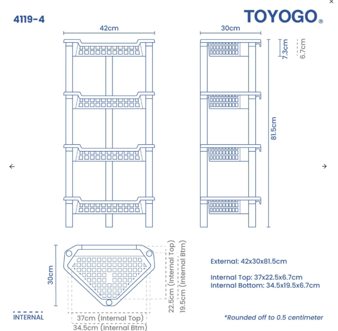 Corner Utility Rack, Code: 4119-4
