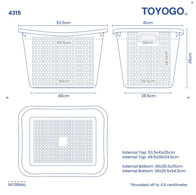 Laundry Basket, Code: 4315 Laundry Basket, Code: 4315