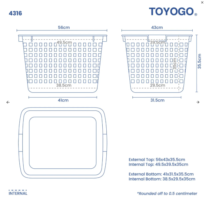 Laundry Basket, Code: 4316 Laundry Basket, Code: 4316