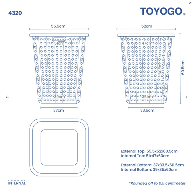 Laundry Basket, Code: 4320 Laundry Basket, Code: 4320