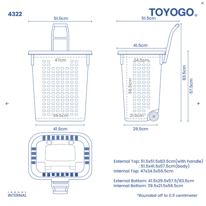 Trolley Basket; Code: 4322 Trolley Basket; Code: 4322