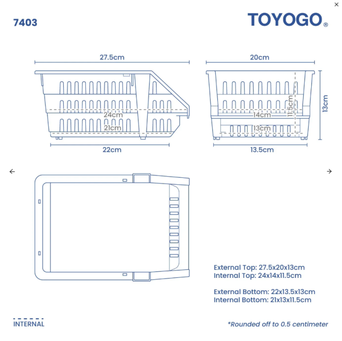 Stackable Open Basket (74 Series) Stackable Open Basket (74 Series)