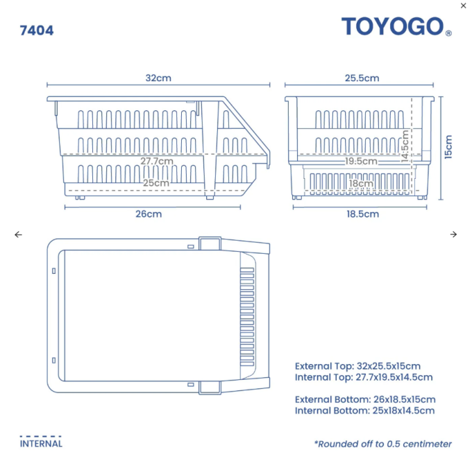Stackable Open Basket (74 Series) Stackable Open Basket (74 Series)