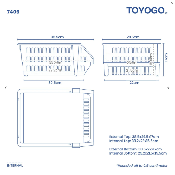 Stackable Open Basket (74 Series) Stackable Open Basket (74 Series)