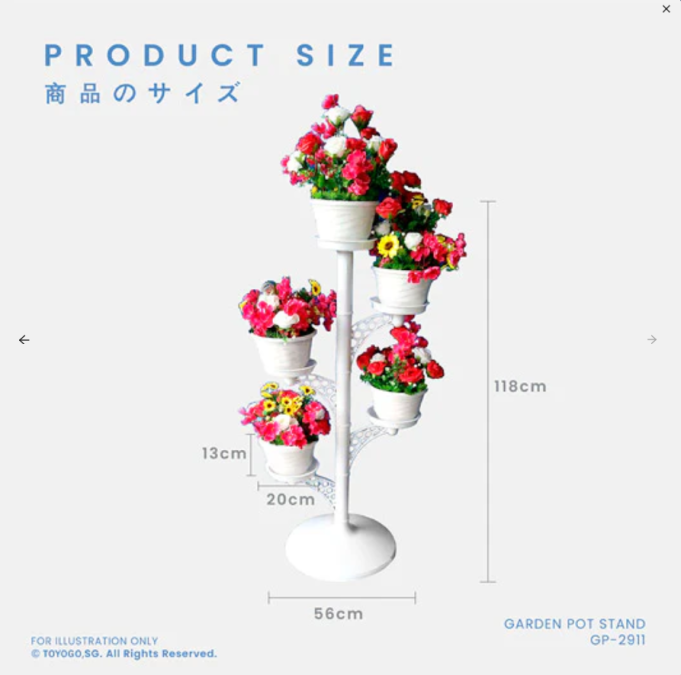 Flower Pot Stand, Code: GP2911B Flower Pot Stand, Code: GP2911B