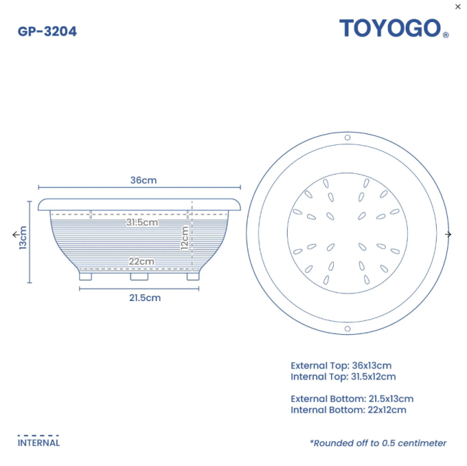 Flat Garden Pot (32 Series) Flat Garden Pot (32 Series)