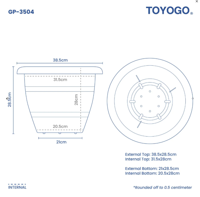 Round Garden Pot (35 series) Round Garden Pot (35 series)